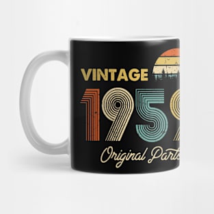 Vintage 1959 T-Shirt - Birthday Gift for Men Women Mug